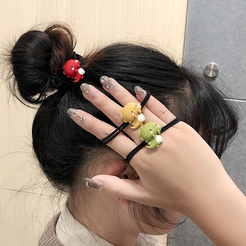 ✨✨Dây buộc tóc trang trí hình khủng long nhỏ dễ thương phong cách Hàn Quốc dành cho nữ