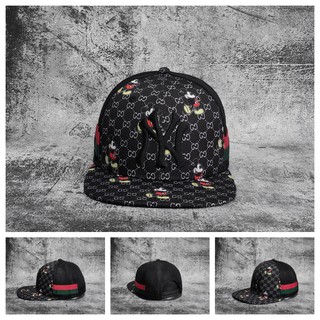 Mũ Snapback Mũ lưỡi trai Thời Trang G u c i ny đen mickey 2021