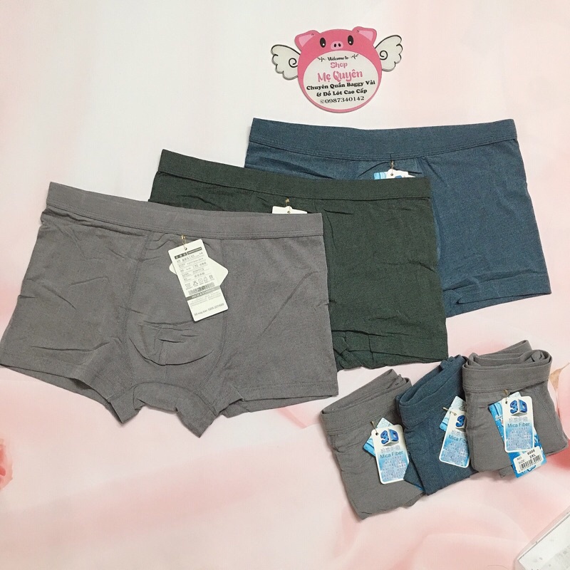 Quần lót đùi nam cao cấp, chất cotton thun co dãn kháng khuẩn vượt trội