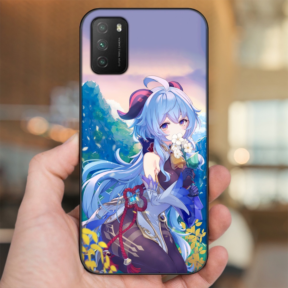 Ốp lưng Xiaomi Poco M3 viền đen in hình Ganyu Genshin Impact