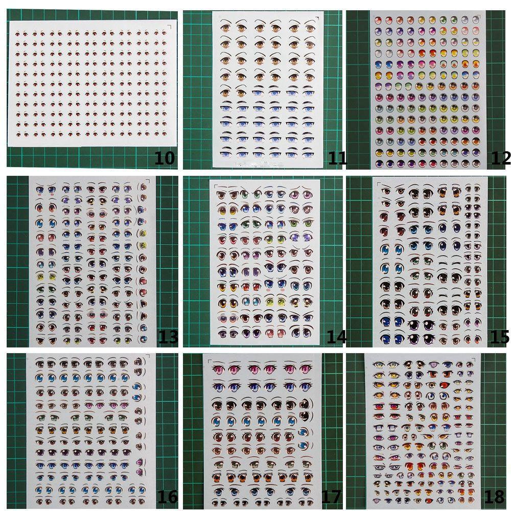 1 Tấm Sticker Dán Cho Búp Bê Dễ Thương Bắt Mắt