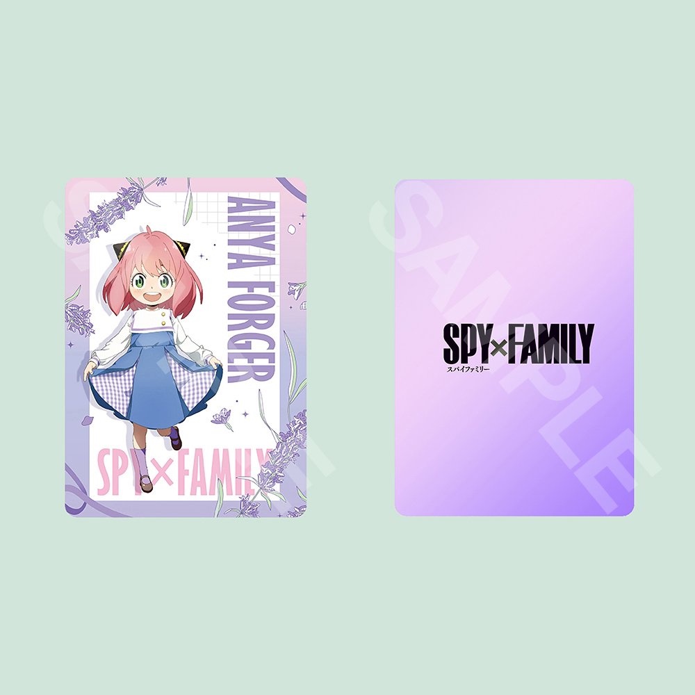 Ảnh card bo góc in hình SPY X FAMILY ver VIOLET Gia Đình Điệp Viên thẻ bo viền 5*8cm anime chibi sưu tầm