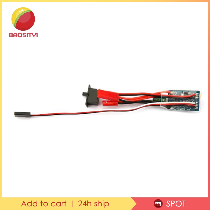 Bộ điều khiển tốc độ động cơ chổi than Esc cho xe 1/ 16 1/ 18 1/ 24 10A