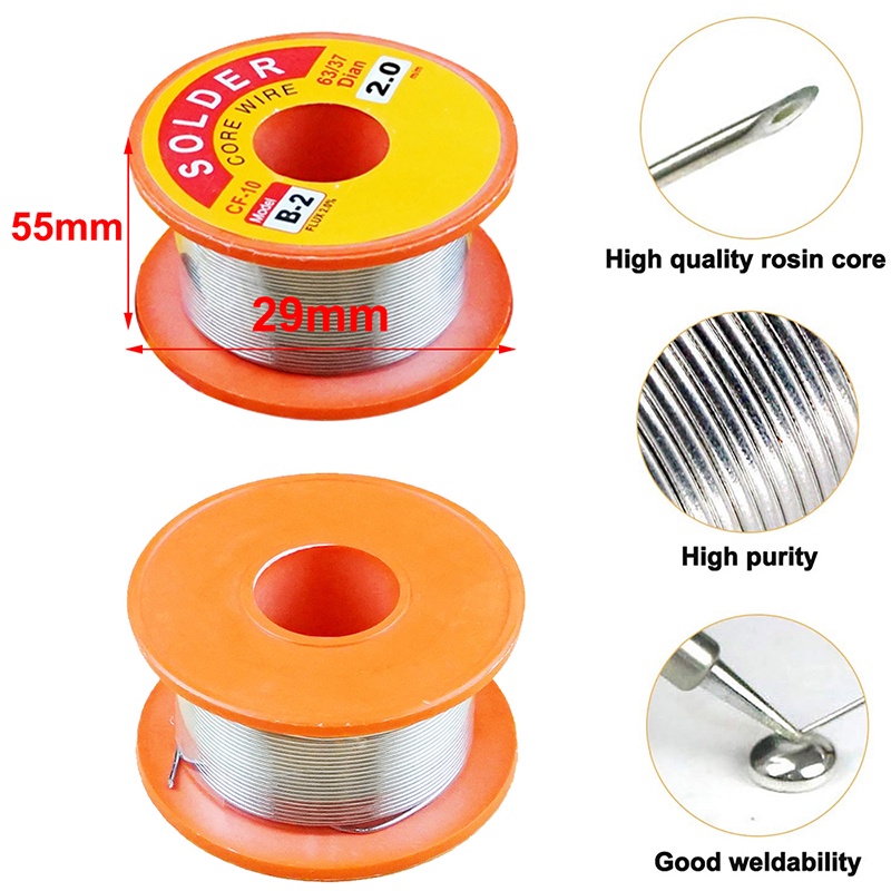 Cuộn Dây Hàn Thiếc 0.6 / 0.8 / 1MM 2.0% 50g Chuyên Dụng