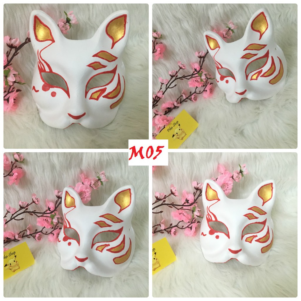 Tổng hợp các mẫu Kitsune mask bán chạy  - mặt nạ cáo cosplay