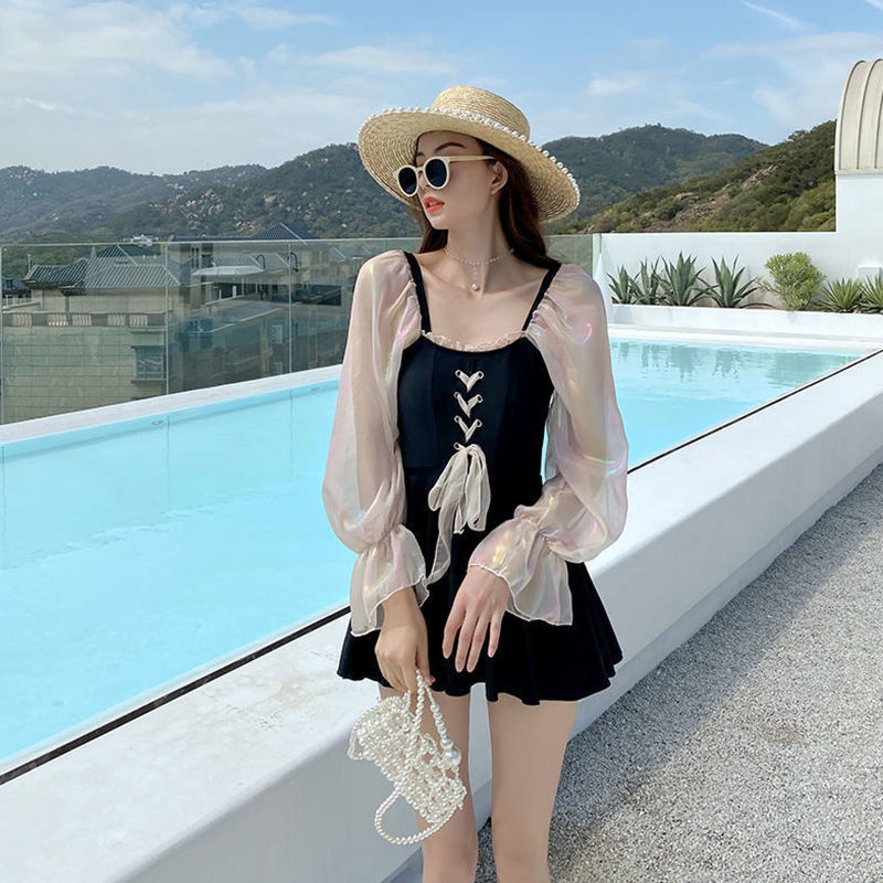 Bộ Đồ Bơi Một Mảnh Dài Tay Phong Cách Quyến Rũ Dành Cho Nữ | BigBuy360 - bigbuy360.vn