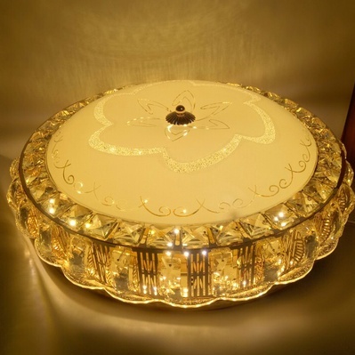 Đèn Ốp Trần Phòng Khách Phi 500 mm, Đèn Led Ốp Trần Pha Lê Trang Trí Hiện Đại,Tinh Tế