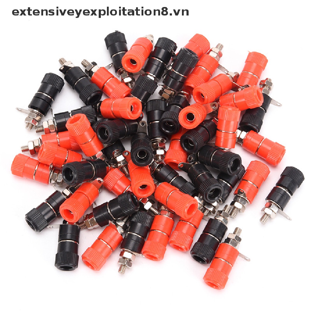 Bộ 10 Đầu Cắm Bắp Chuối Nối Dài Jack Cắm 4mm Chuyên Dụng