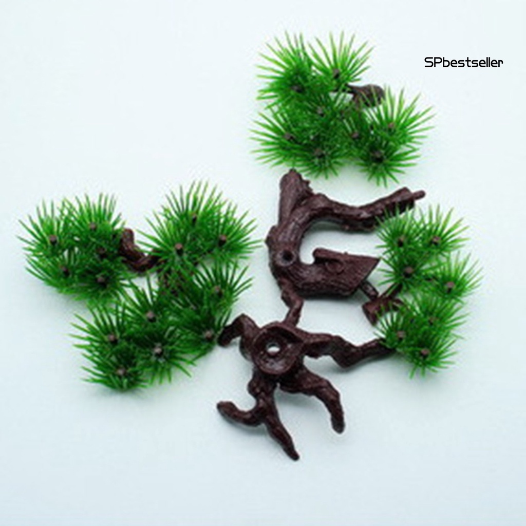 Chậu Cây Bonsai Nhân Tạo Bằng Nhựa Trang Trí Bể Cá