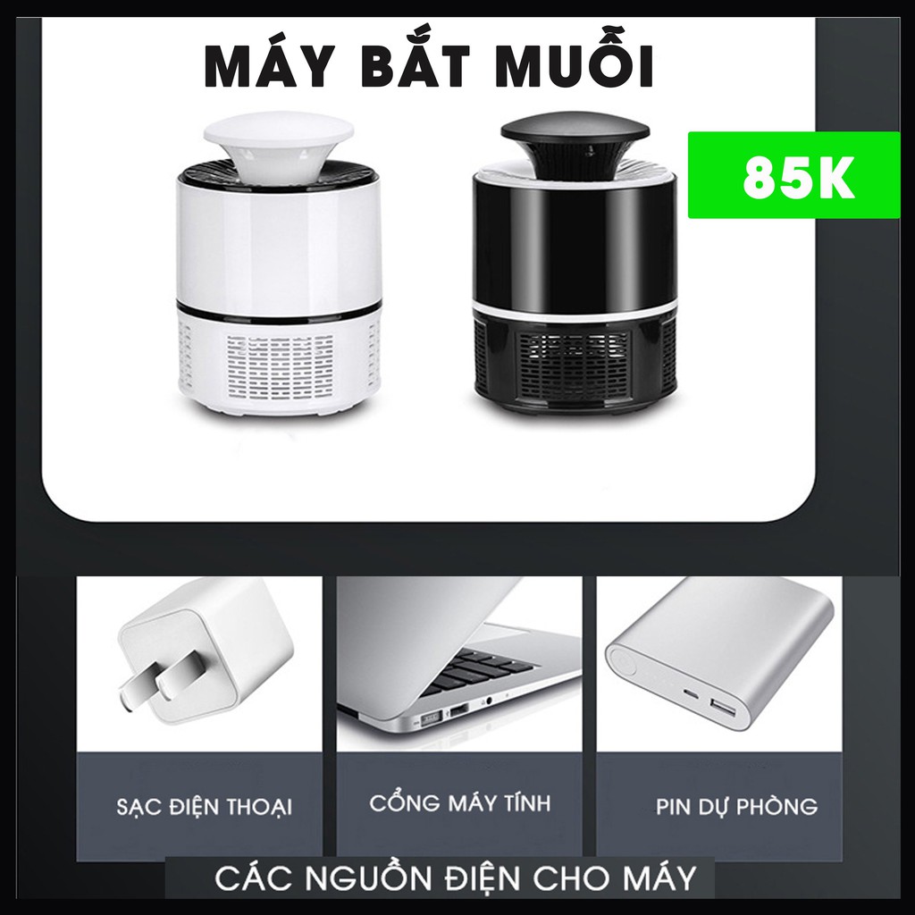 Đèn Bắt Muỗi Thông Minh Nhật Bản, Máy Bắt Muỗi Côn Trùng [Công nghệ Tia UV Bắt 1000 Con Muỗi Trong 1 Đêm]