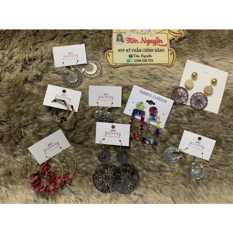 Đôi bông tai phong cách cổ điển Bohemian(hình thật)