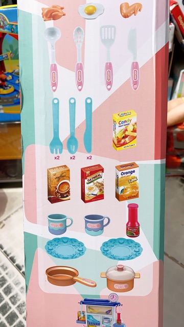 Bộ Đồ Chơi Bàn Nấu Ăn Kitchen Bếp (22x70x48cm)