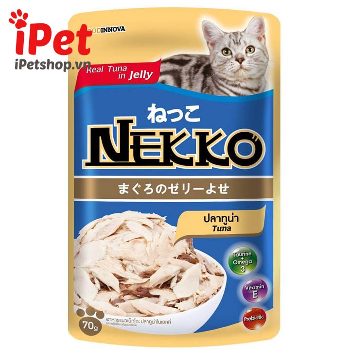 Thức Ăn Pate Cho Mèo Nekko Kèm Topping - iPet Shop