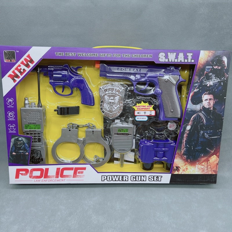 đồ chơi tập làm POLICE ( power pun set )