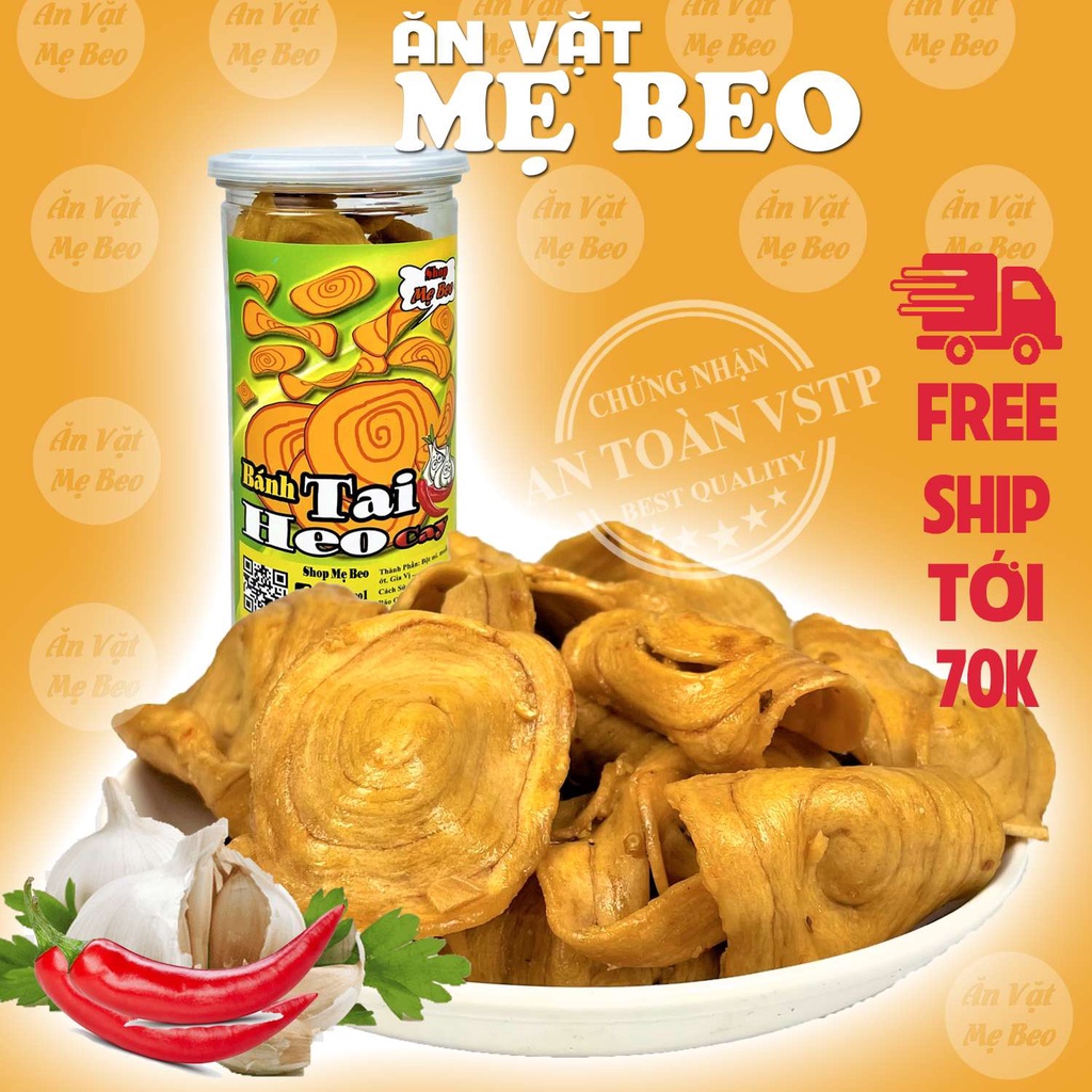 Bánh tai heo sốt mắm ớt 500gr Mẹ Beo đồ ăn vặt cực ngon