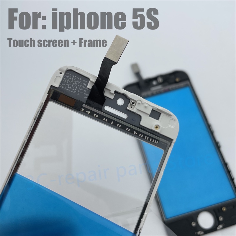 Màn hình cảm ứng mới + Khung viền cho iphone 5 5S 5C 6 6S Plus iphone 7 7plus 8 8plus Bộ số hóa kính phân tán Kính ngoài