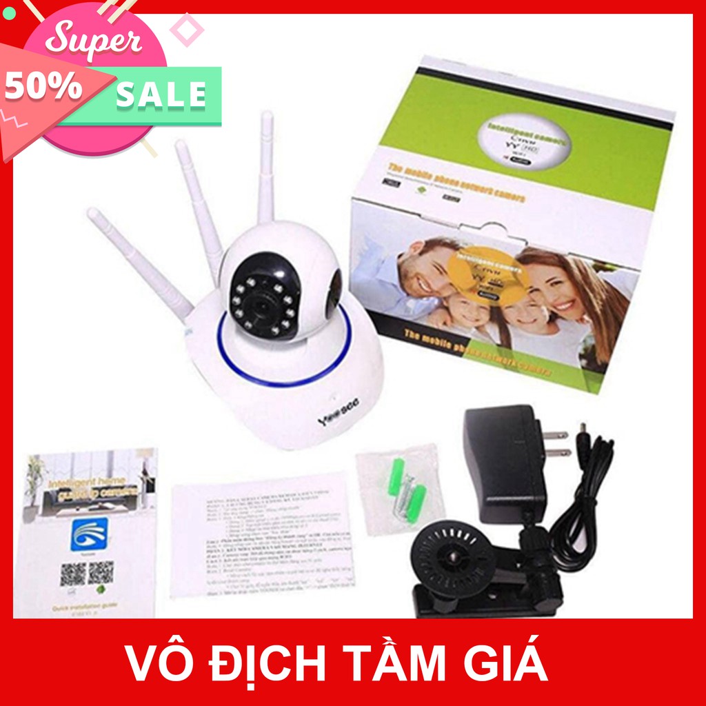 Camera yoosee 3 Râu mắt 1.0 - Dùng phần mềm yoosee - Bảo hành 12 tháng