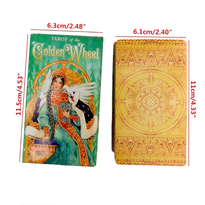 Bộ 78 Lá Bài Tarot Màu Vàng Dùng Để Chơi Game Gia Đình
