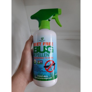 XỊT CHỐNG MUỖI BẢO VỆ DA  DEET FREE BUG 480ML