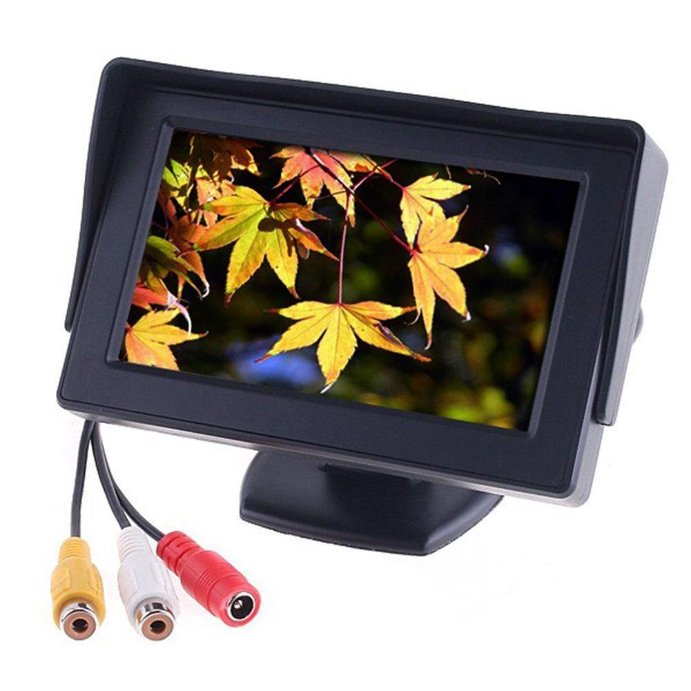 💫OF Hệ thống quan sát phía sau xe 4.3 "Camera lùi Tầm nhìn ban đêm Màn hình LCD TFT