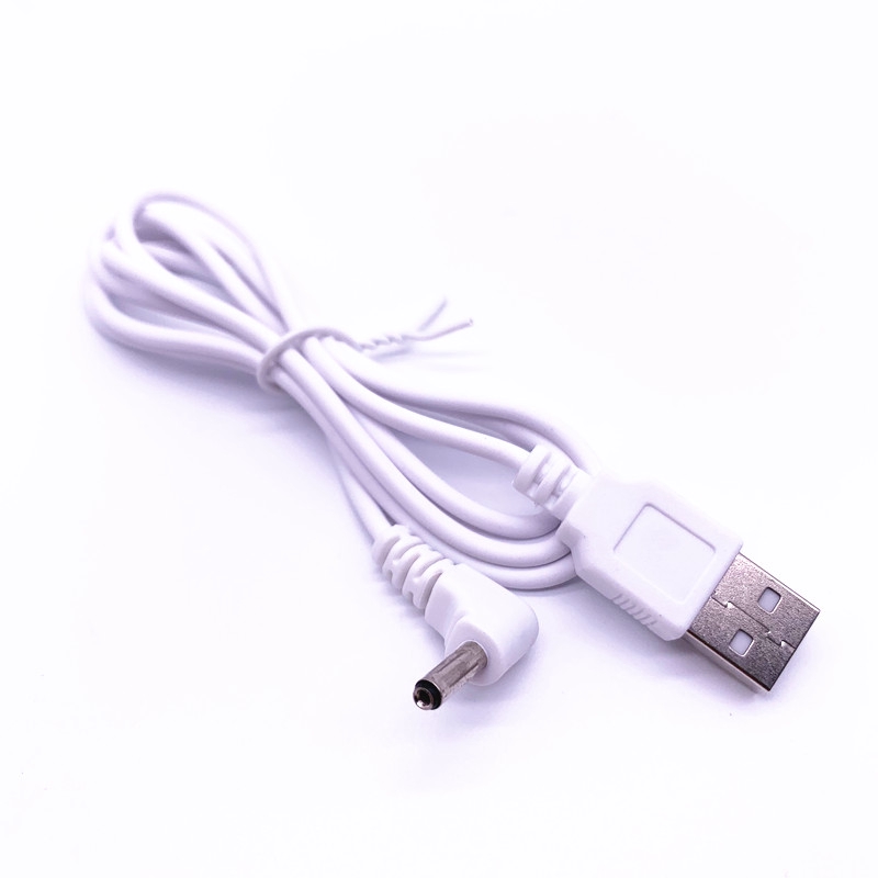 Cáp nguồn chuyển đổi từ USB A Sang DC 3.5mm 1.35 Mm 5V100cm 3feet màu trắng/ đen