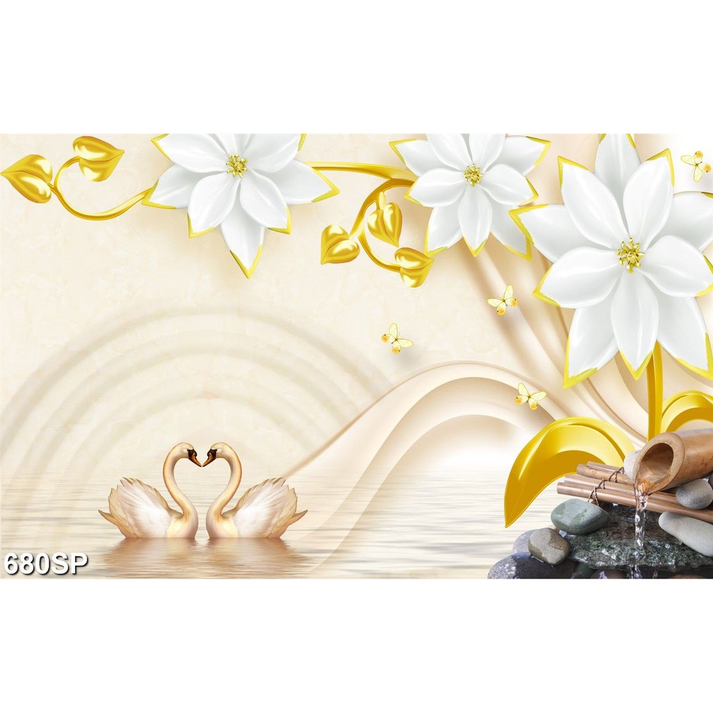 TRANH DÁN TƯỜNG 3D SPA NHẸ NHÀNG - TRANH NAIL - PHUN XĂM - SALON TÓC - NỐI MI