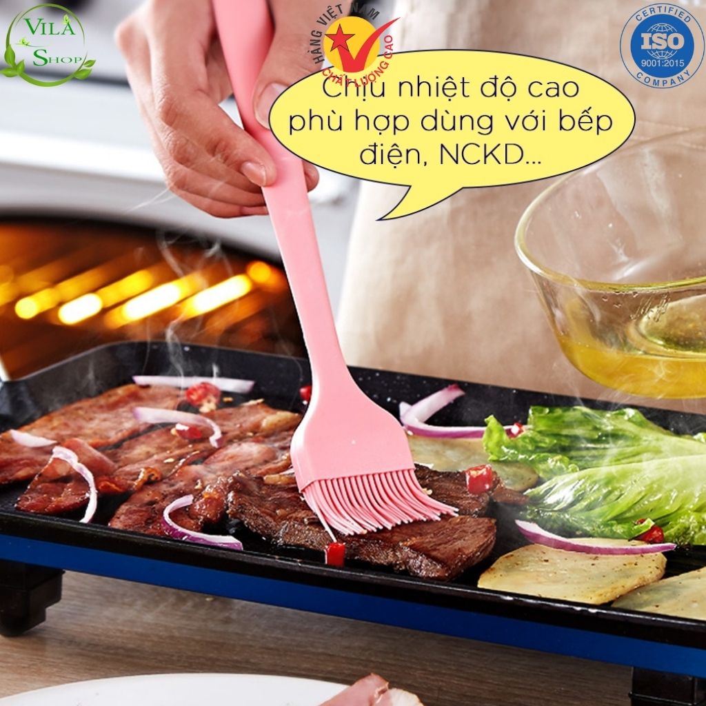 Chổi Quét Dầu Ăn Silicone Chịu Nhiệt, Cọ Phết Dầu Ăn, Nước Sốt, Bơ Lên Đồ Nướng, Mặt Bánh