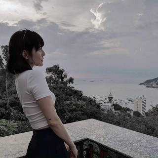 ��Áo CropTop Nữ Cổ 3 Phân Trơn 2 Màu