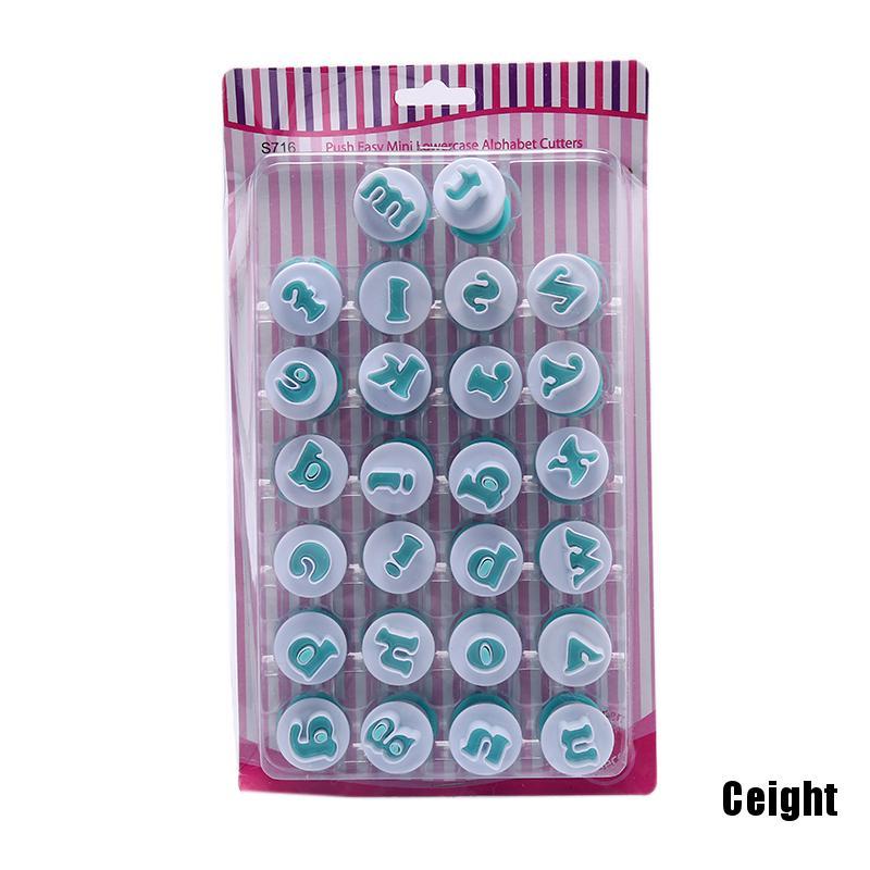 Khuôn Nhấn Bánh Quy Hình Chữ Cái Và Số Trang Trí Bánh Kem