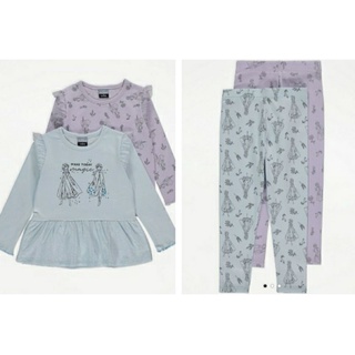 Set 2 áo HOẶC 2 legging cotton Elsa cho bé gái size 12-18m đến 5-6y
