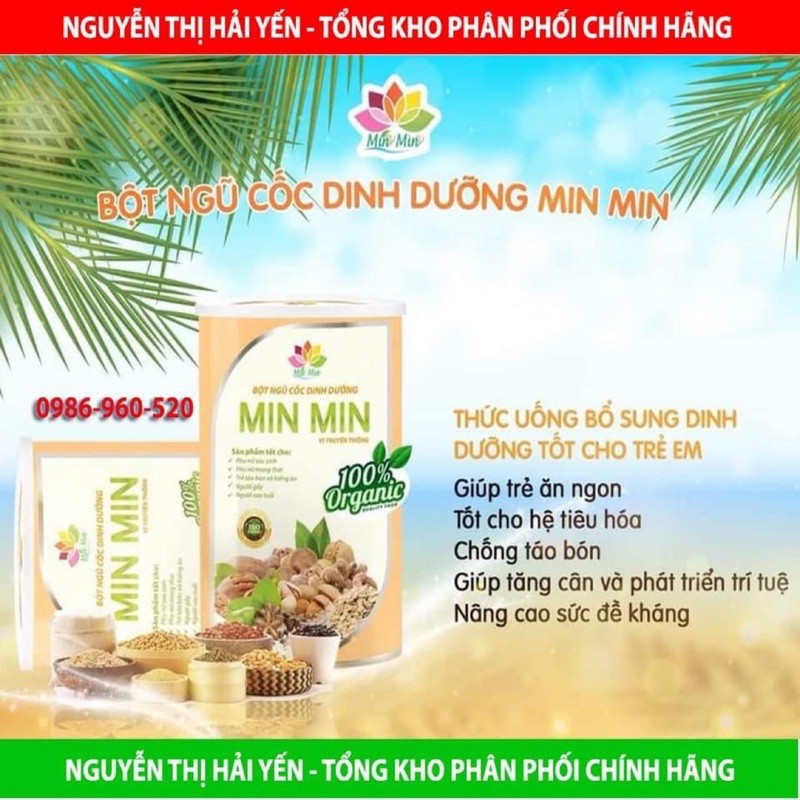 NGŨ CỐC LỢI SỮA MIN MIN 30 loại hạt siêu lợi sữa-NGŨ CỐC MinMin 1Kg (2 hộp )