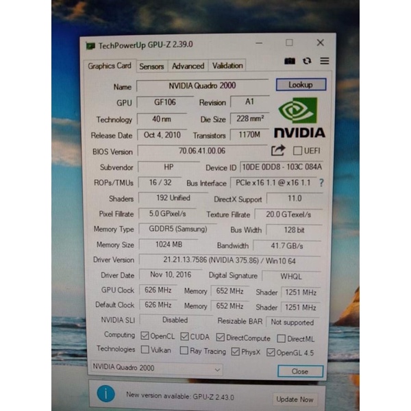 vga quadro 2000 tháo máy đồng bộ hp còn đẹp | BigBuy360 - bigbuy360.vn