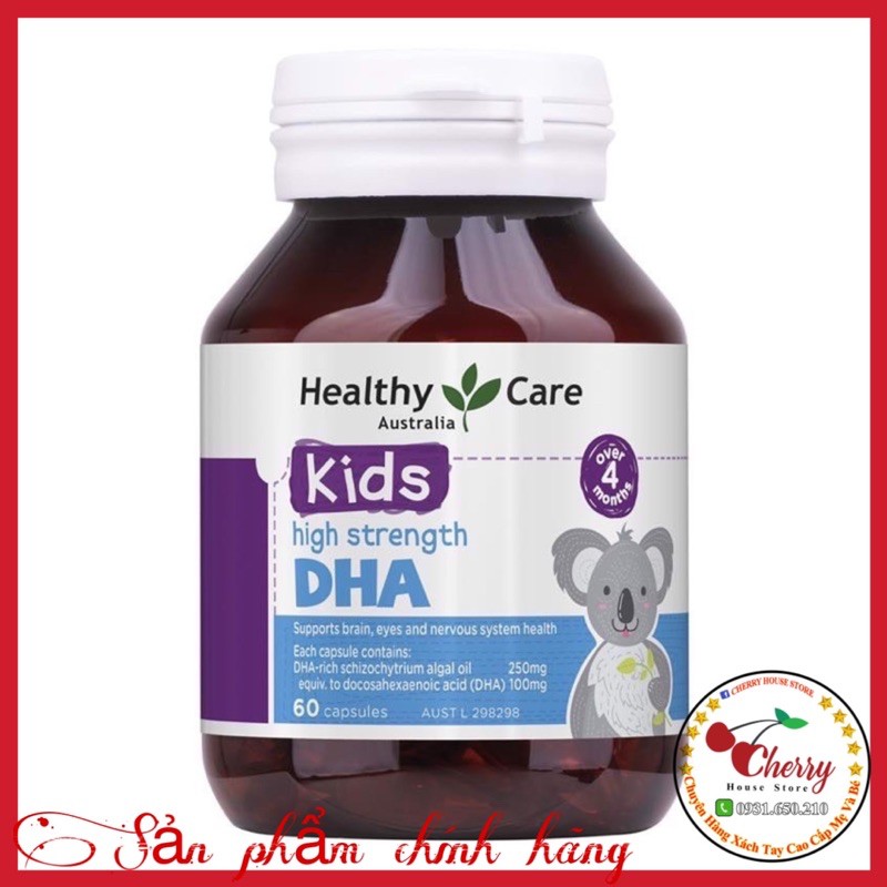 Viên uống DHA Heathy Care 60 viên hàng Nội Địa ÚC