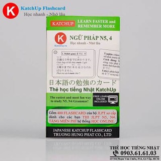 [Ép nhựa]Bộ KatchUp Flashcard Ngữ Pháp Sơ Cấp N5,4