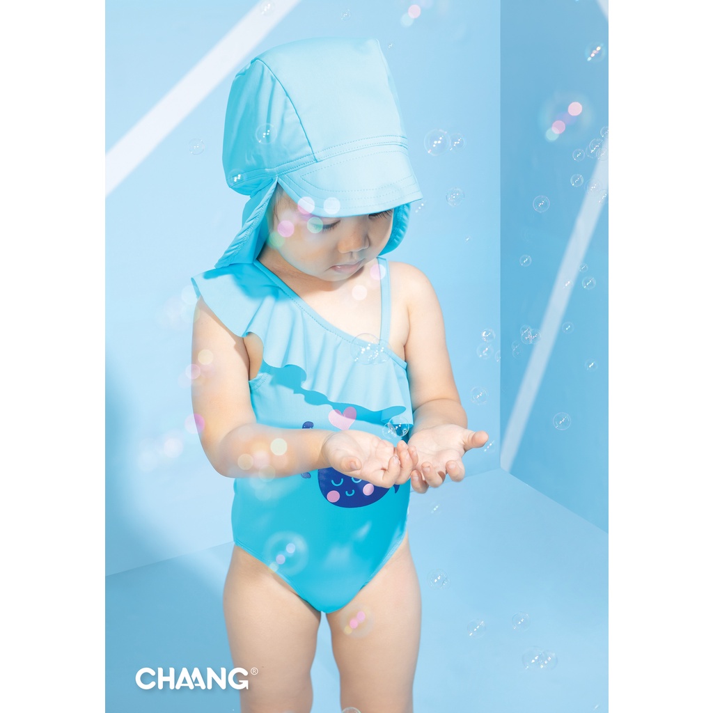 [CHAANG] Mũ bơi chống nắng chaang xanh cho bé yêu