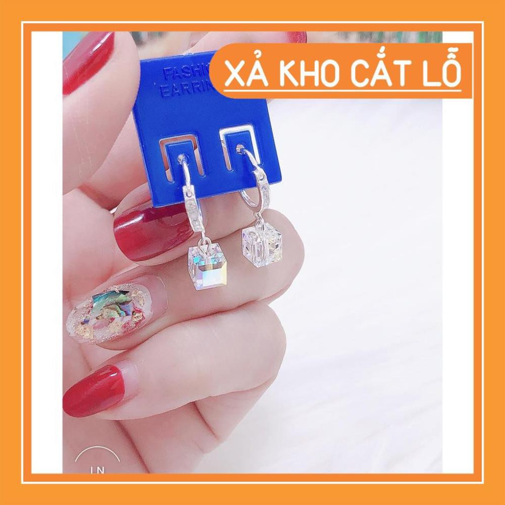 FREE SHIP HOA TAI TRÒN BẠC TA CHO NỮ CHẤT