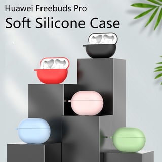 Vỏ bảo vệ hộp sạc tai nghe bằng silicon có móc kim loại cho Huawei Freebuds Pro