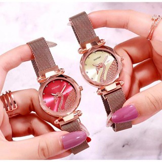 [Free Ship] Đồng Hồ Nữ OURSTARL Đính Đá Dây Thép