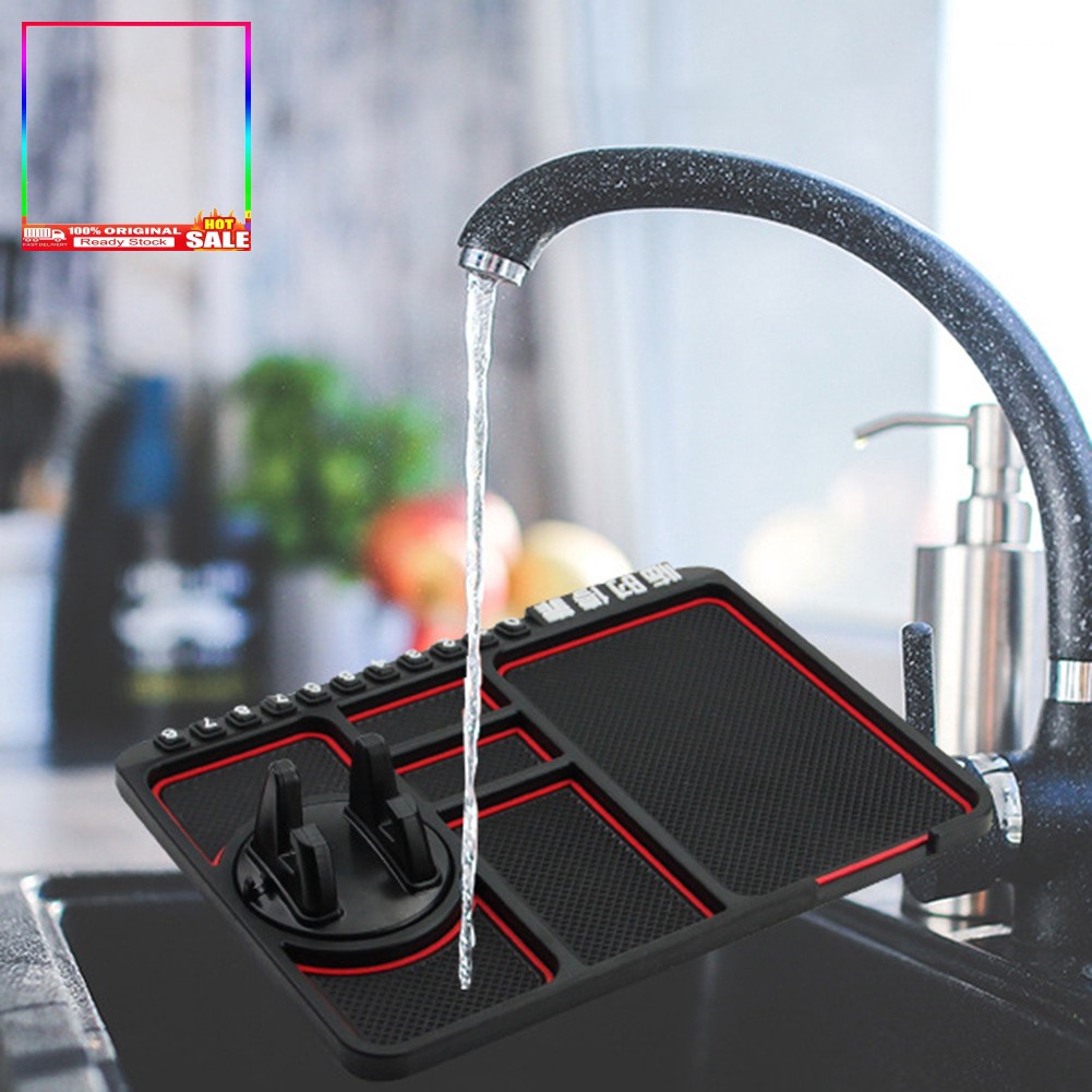 Giá đỡ điện thoại đa năng chống trượt để ở phần trung tâm điều khiển trên xe hơi | BigBuy360 - bigbuy360.vn