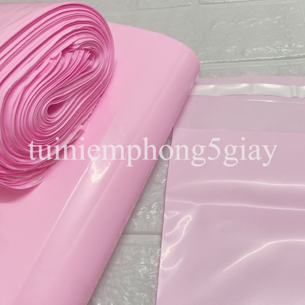 [1Kg–Màu Hồng-Đủ size] Túi gói hàng niêm phong tự dính - túi đóng hàng chuyển phát nhanh có sẵn keo dính – 5 GIÂY