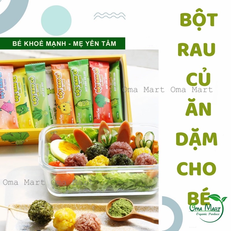 Bột rau củ ăn dặm cho bé Dalahouse 63g (21 gói)