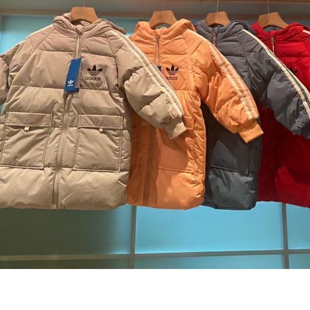 Áo khoác phao Adidas cho bé trai bé gái mùa đông 2021 hàng xuất xịn , Áo phao cho bé nhiều màu xinh xắn