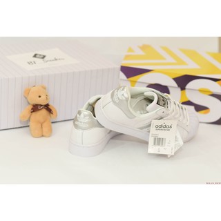 Giày Sneaker Adidas SuperStar Trắng Bạc (fullbox + freeship)