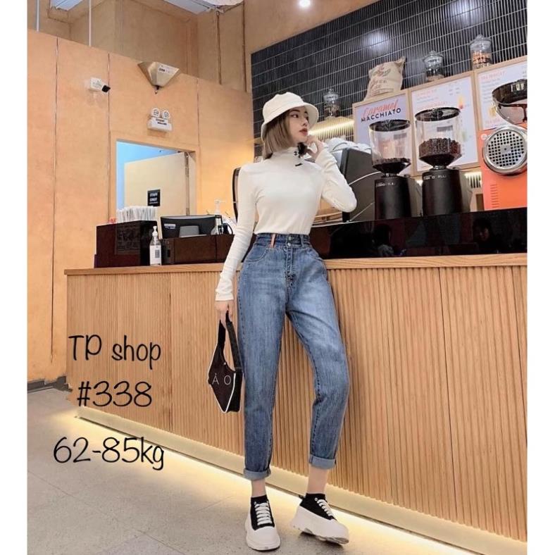 quần jean baggy lưng thun cao cấp bigsize 60-82jg vải co dãn 4 chiều Đẹp ^