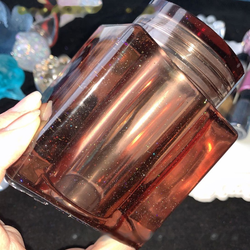 (Hàng Mới Về) 1 Lọ Đựng Xà Phòng / Đồ Trang Sức Bằng Nhựa Resin Epoxy Tự Nhiên Hình Mica