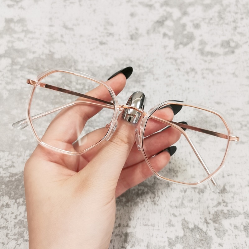 Mắt Kính Gọng Vuông Chống Tia Bức Xạ Phong Cách Hàn Quốc Thời Trang Cho Nữ