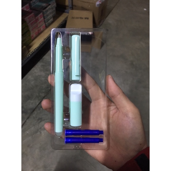 Bút mực xoá được màu xanh HAFP1309 ngòi êm trơn, xoá cực kỳ sạch
