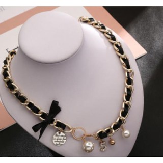 Vòng cổ (choker) xích đính nơ