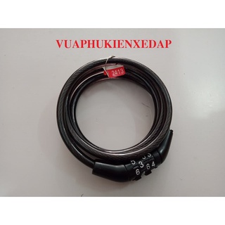 Khóa dây xe đạp 4 số