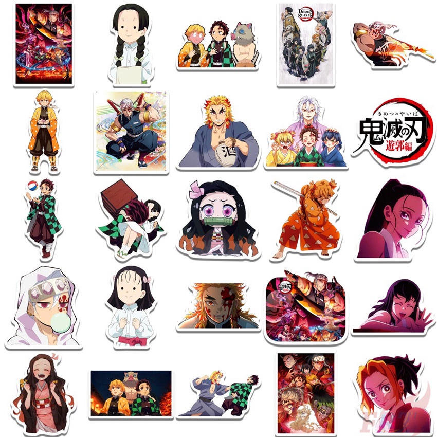 ❉ Hình Dán Kimetsu no Yaiba: Yuukaku-hen Series 01 ❉ Bộ 50 Miếng Dán Chống Thấm Nước Thời Trang